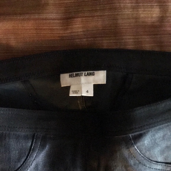 Helmut Lang Genuine Designer Leather Leggings - Picture 3 of 8